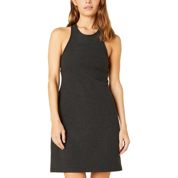 Beyond Yoga NWT Large Black Spacedye Under Lock Key Dress Athletic Performance - Picture 1 of 9